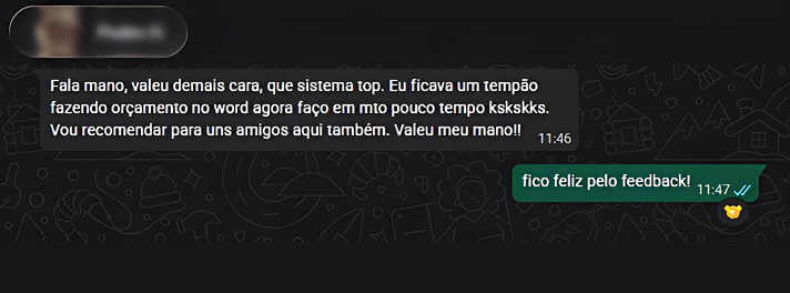 Avaliação cliente 2