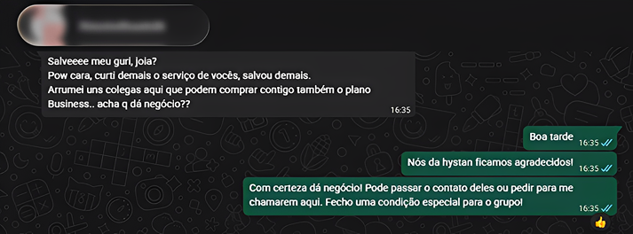 Avaliação cliente 3